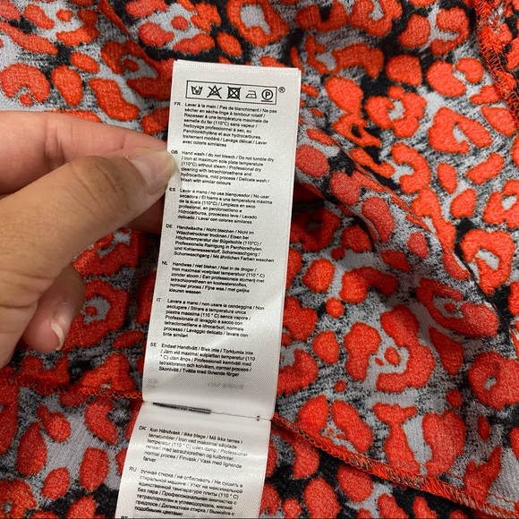 Maje Ruffled Leopard-Print Crepe Wrap Mini Dress - Picture 9 of 12